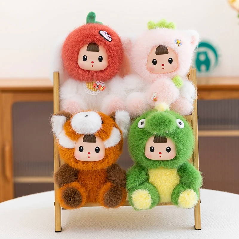 Cat Toys - 17 センチメートルかわいいクリエイティブ恐竜ぬいぐるみ小さな恐竜アライグマ猫ウサギ Urbanvinyl 人形動物イチゴ猫人形キッズギフト