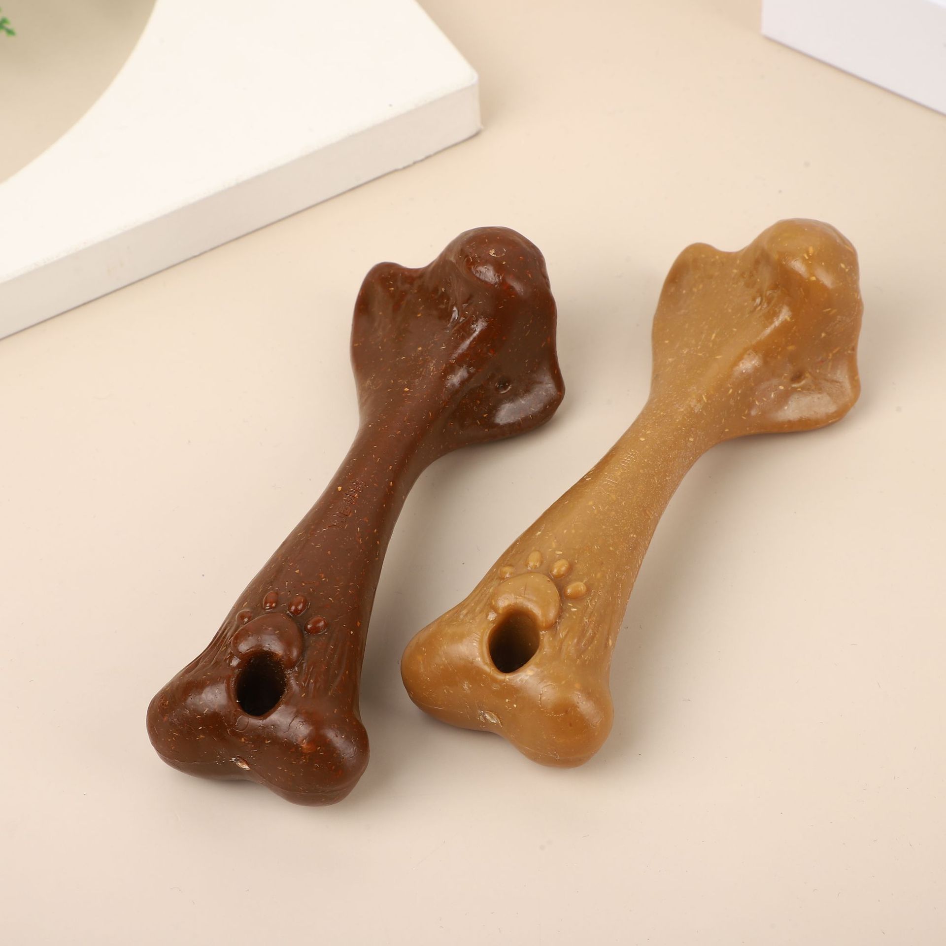 Teeth Cleaning Dog Chew Bone - ペット用臼歯スティック噛むおもちゃ、大型骨型デザイン、耐噛み性、歯磨き、デンタルケア、丈夫な噛むおもちゃ（犬用）