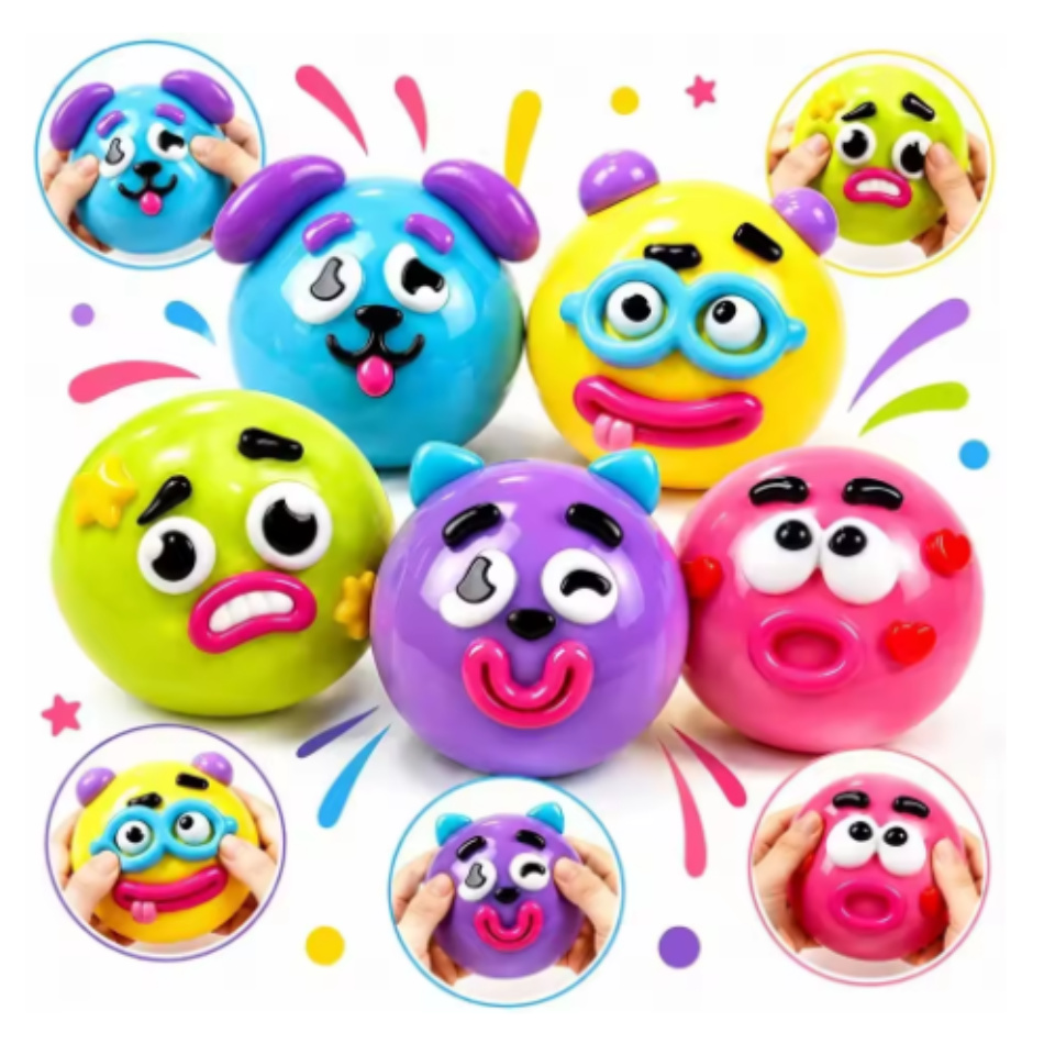 Dog Toys - ブラインドボックス スマッシャーズ キュリオシティーズ ドッグフェイススワップ スクイッシーおもちゃ ストレス解消