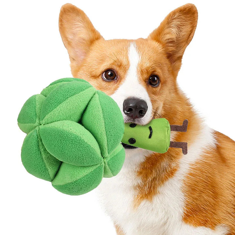 Dog Puzzle Feeder Toy - スナッフルブロッコリー犬用パズルおもちゃ、IQ向上、ゆっくり給餌フィーダー、ペット猫トレーニングゲーム、食事知能開発おもちゃ