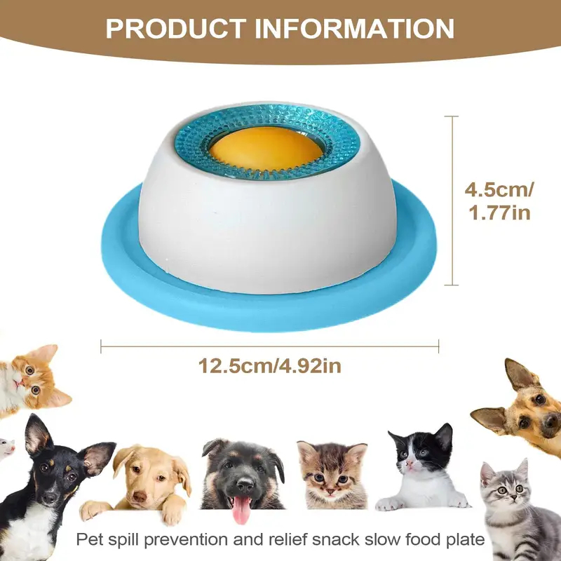 Dog Puzzle Feeder Toy - 2-in-1 スローフィーダー リックマット ペットパズルおもちゃ 犬猫用