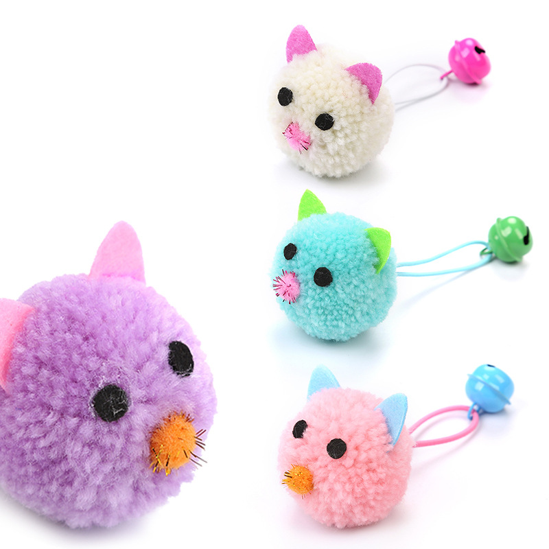 Catnip Interactive Plush Mouse - 新しいマウス型の猫のおもちゃ（ベル付き） - 子猫と成猫のための自動再生インタラクティブキャットニップおもちゃ、退屈防止噛むおもちゃ