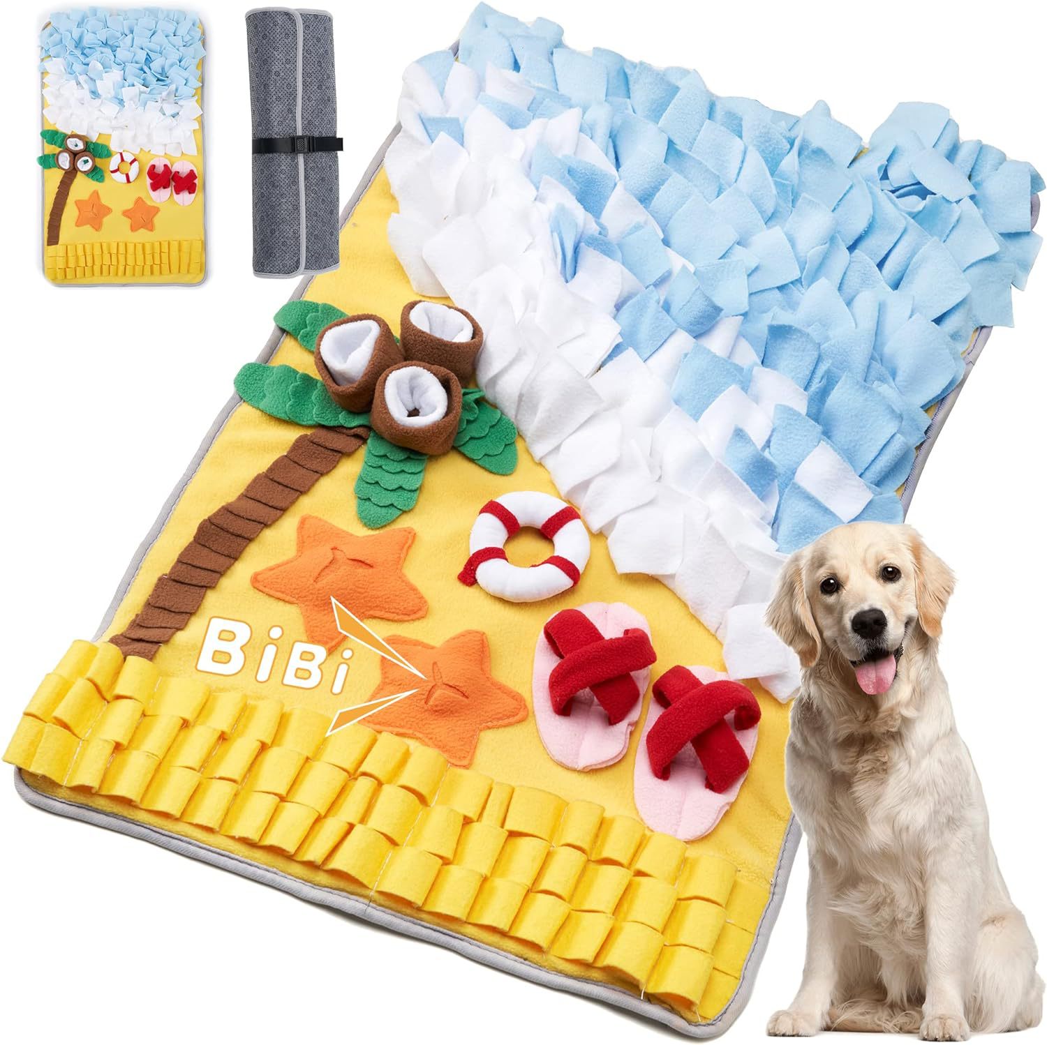 Snuffle Mat For Dogs - 新しいペット嗅覚マット犬のトレーニング隠しフードブランケット退屈防止窒息防止嗅覚マットスローフードマットペット用品犬のおもちゃ