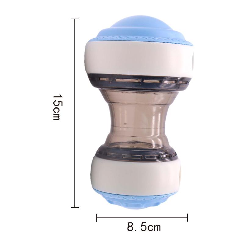 Rubber Treat Dispensing Dog Toy - 1個入り噛むおもちゃ健康ボール、全犬種対応、知育玩具、ローリング漏れ防止フードボール、インタラクティブドッグトリートディスペンサーおもちゃ