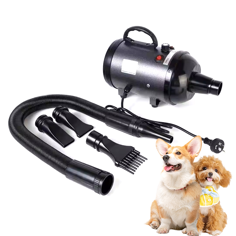 Pet Grooming - スマートタッチ4ノズルアクセサリー、スクリーン調整可能な熱設定、ペットグルーミング用犬猫毛乾燥用強力ヘアドライヤーアクセサリー