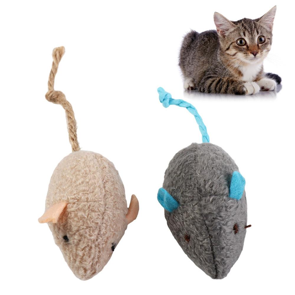 Catnip Interactive Plush Mouse - ポータブル面白いインタラクティブ子猫ぬいぐるみフェイクマウスイヌハッカおもちゃ模擬マウス猫トレーニングおもちゃ