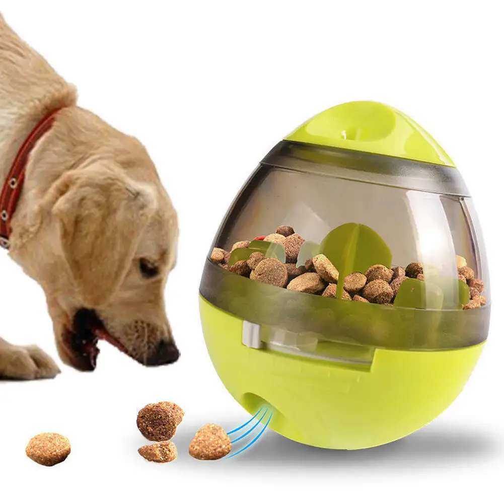 Interactive Squeaky Plush Dog Toy - インタラクティブな犬用おもちゃ、スローフードボール、フードディスペンサー、IQトリートボール、賢いペット用おもちゃ、犬用遊びトレーニングボール、ペット用品