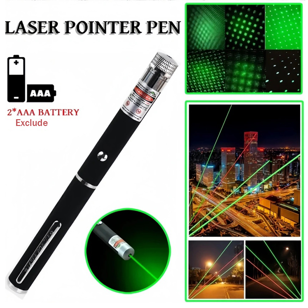 Laser Pointer Cat Toy Automatic - (電池は付属しません) 緑赤レーザーポインター 教材用 ペット用自動猫のおもちゃ レーザーフォーカス レーザーペン