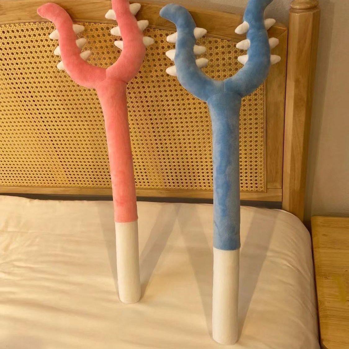 Cat Toys - 70cm ちいかわぬいぐるみバトルスティックうさぎ大人用猫掴みおもちゃ面白いいたずら魔法の杖人形サプライズギフト友達へ