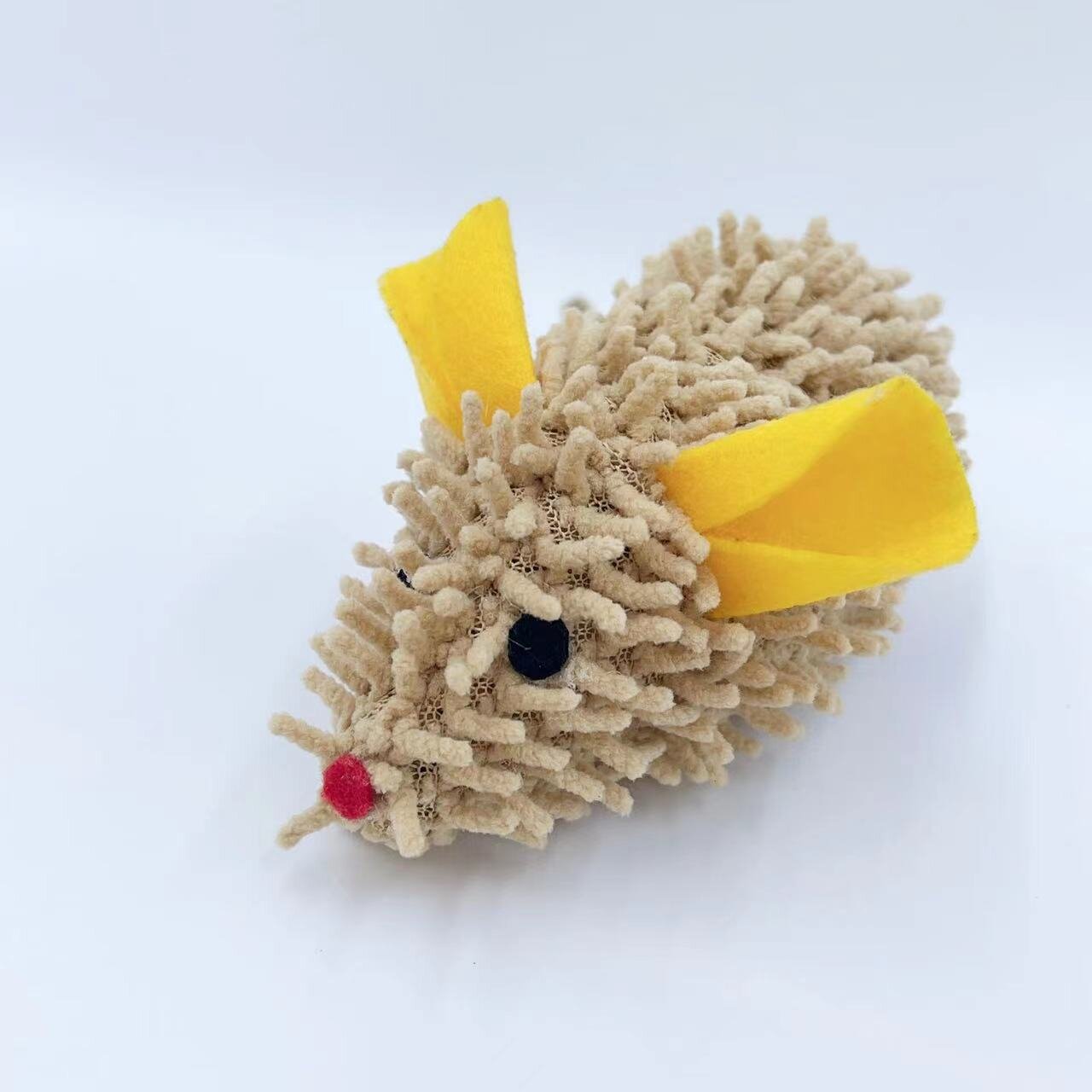 Catnip Interactive Plush Mouse - 大きなネズミの猫のおもちゃ、キャットニップシミュレーション、インタラクティブプレイぬいぐるみペットおもちゃ