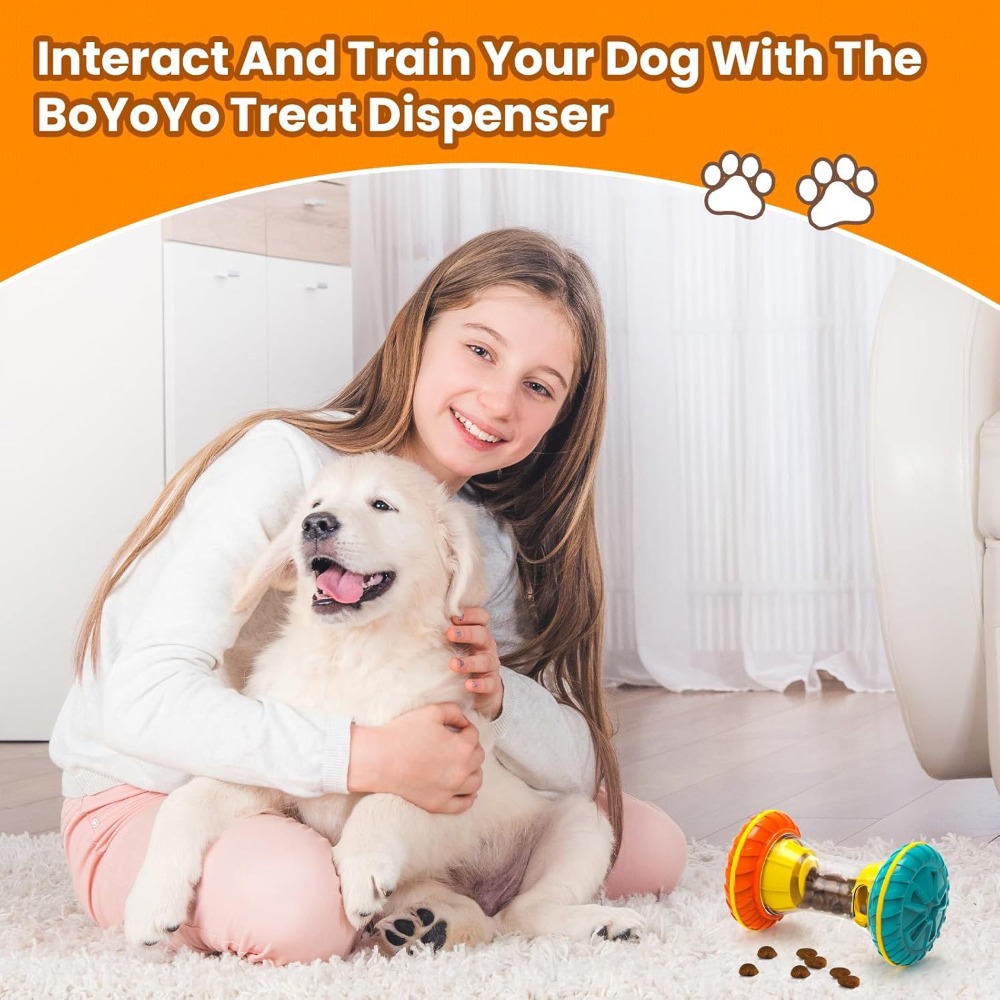 静かに回転するおやつ分配犬用おもちゃ – 調整可能なパズルレ - Rubber Treat Dispensing Dog Toy のレビューと価格