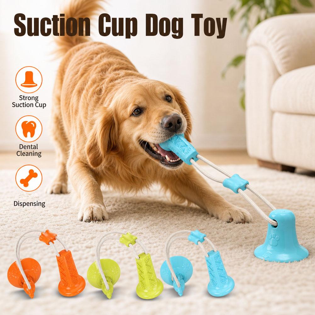 吸盤付き犬用噛むおもちゃ、インタラクティブな綱引きおもちゃ、 - Suction Cup Dog Tug Toy のレビューと価格