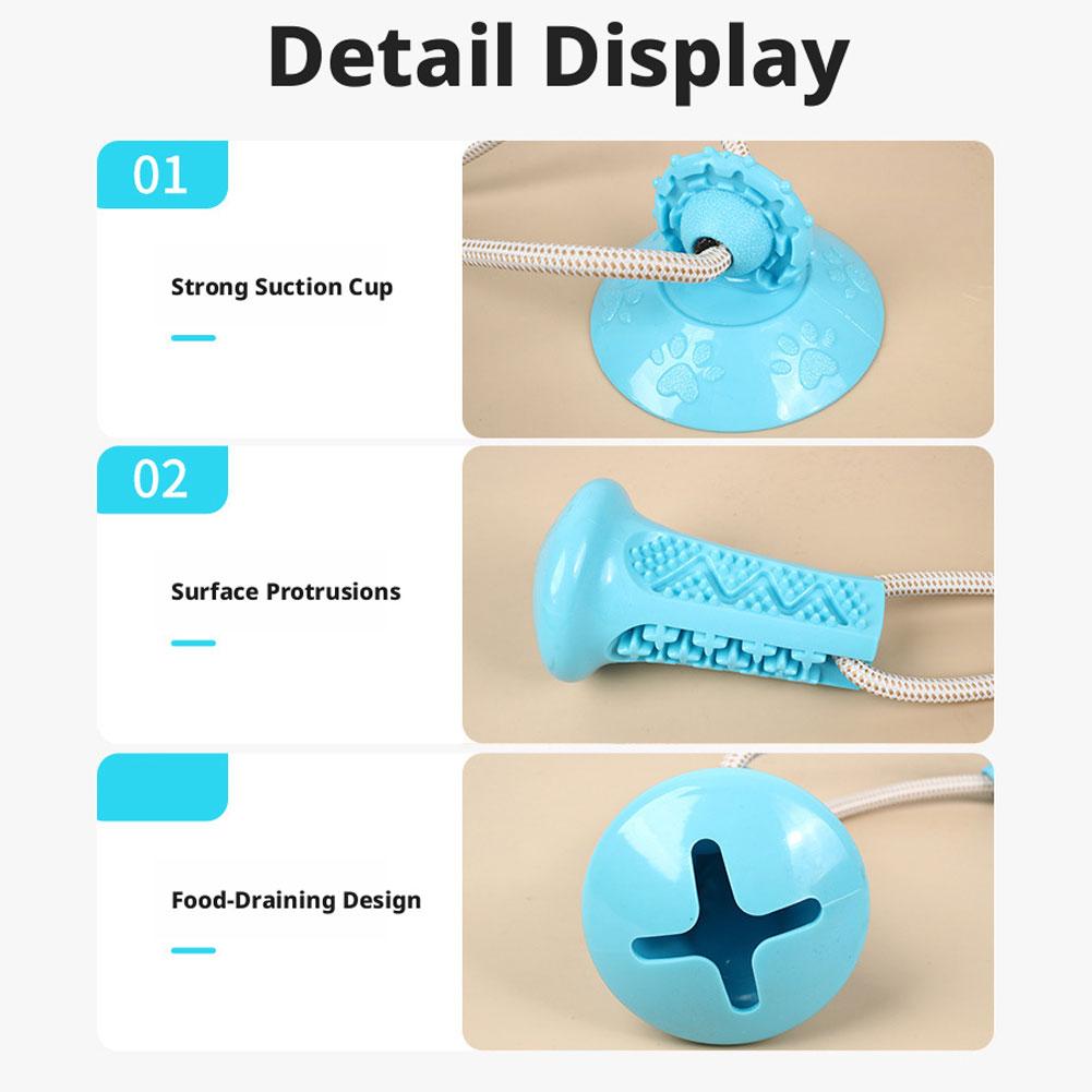吸盤付き犬用噛むおもちゃ、インタラクティブな綱引きおもちゃ、 - Suction Cup Dog Tug Toy のレビューと価格