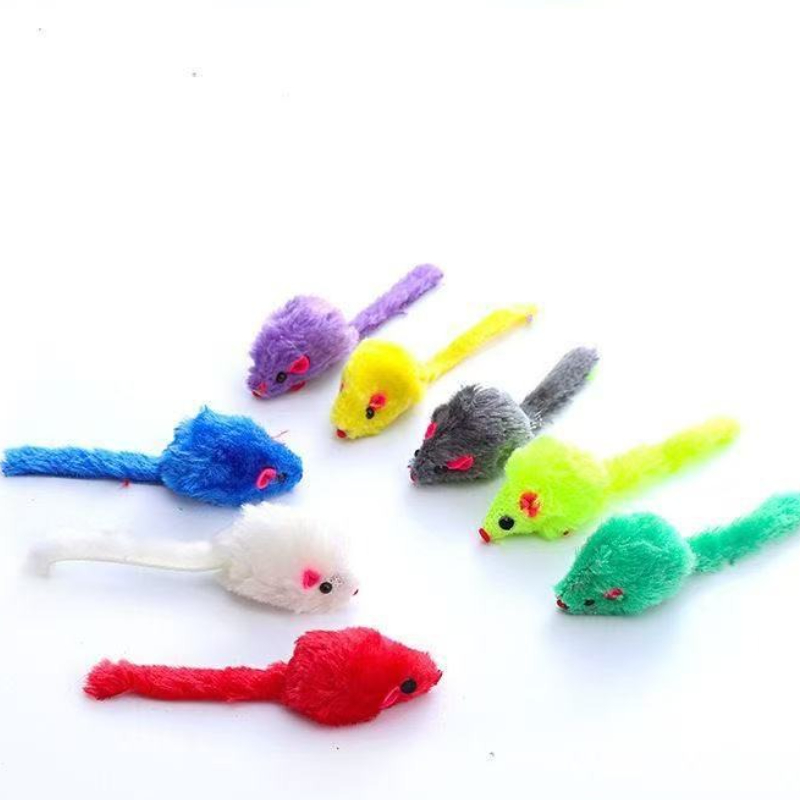 猫用マウス型おもちゃ、鳴き笛入り、キャットニップ入り、フェイ - Catnip Interactive Plush Mouse のレビューと価格