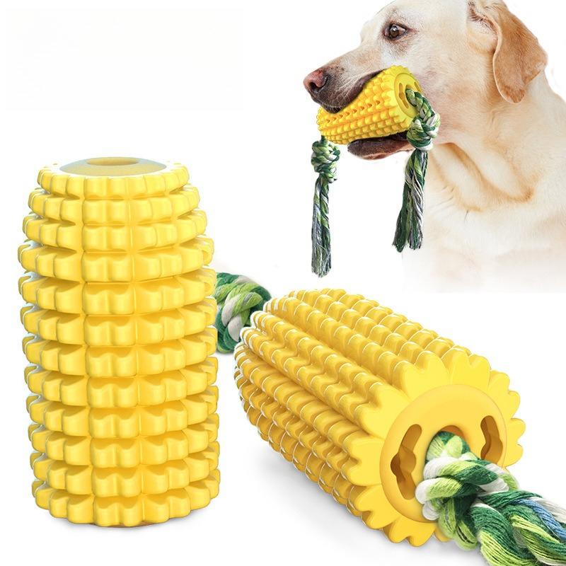 トウモロコシ型の犬用噛むおもちゃ 攻撃的な噛み癖のある犬用  - Dog Rope Toy Aggressive Chewers のレビューと価格