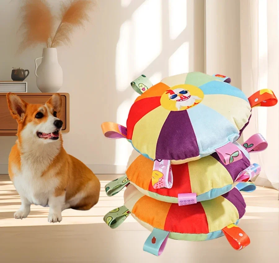 犬用ぬいぐるみインタラクティブフライングディスクは、噛みつき - Flying Disc Dog Training Toy のレビューと価格