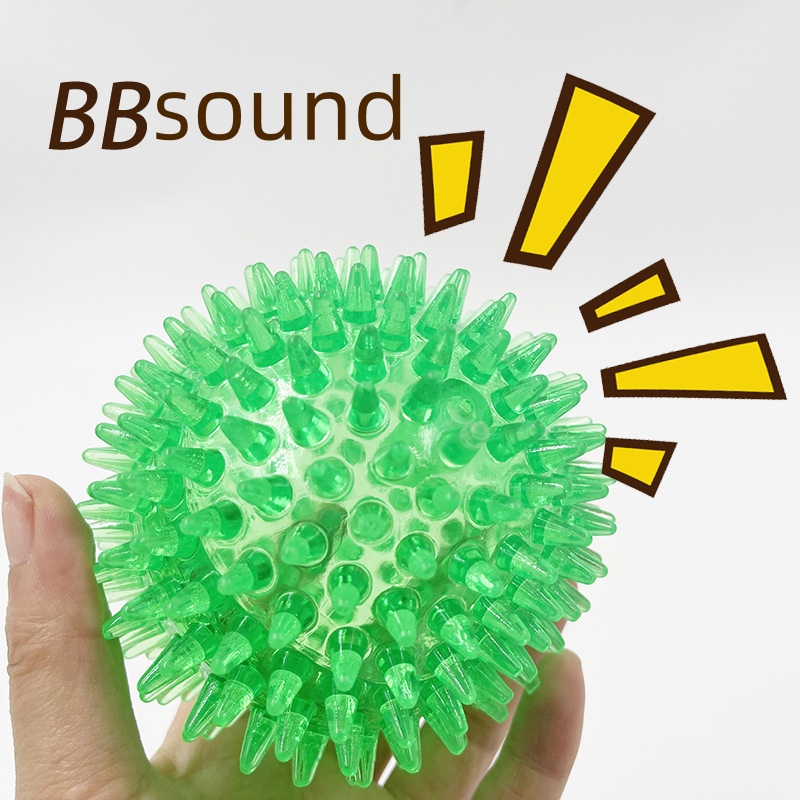 TPR製 音鳴りペット犬用噛むおもちゃ トゲトゲボール ポル - Interactive Squeaky Plush Dog Toy のレビューと価格