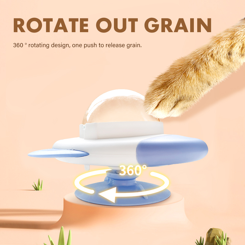 ロケット型回転式猫犬用パズルおもちゃ、インタラクティブなフー - Dog Puzzle Feeder Toy のレビューと価格