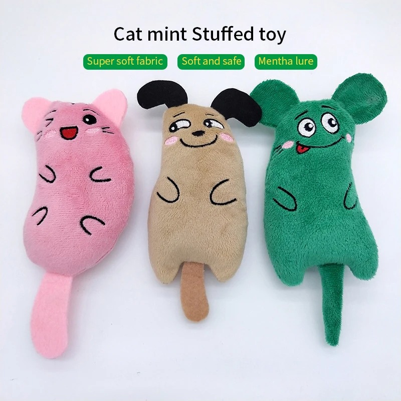 かわいい猫のおもちゃ面白いインタラクティブぬいぐるみ猫のおも - Catnip Interactive Plush Mouse のレビューと価格