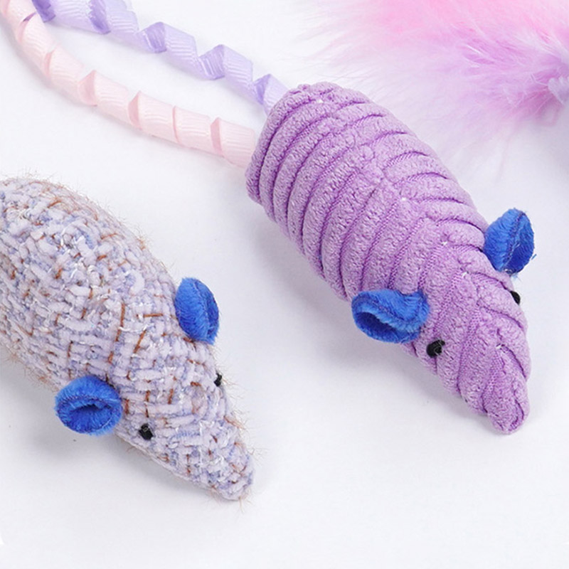 3個入りリアルなネズミのぬいぐるみ猫のおもちゃ、キャットニッ - Catnip Interactive Plush Mouse のレビューと価格
