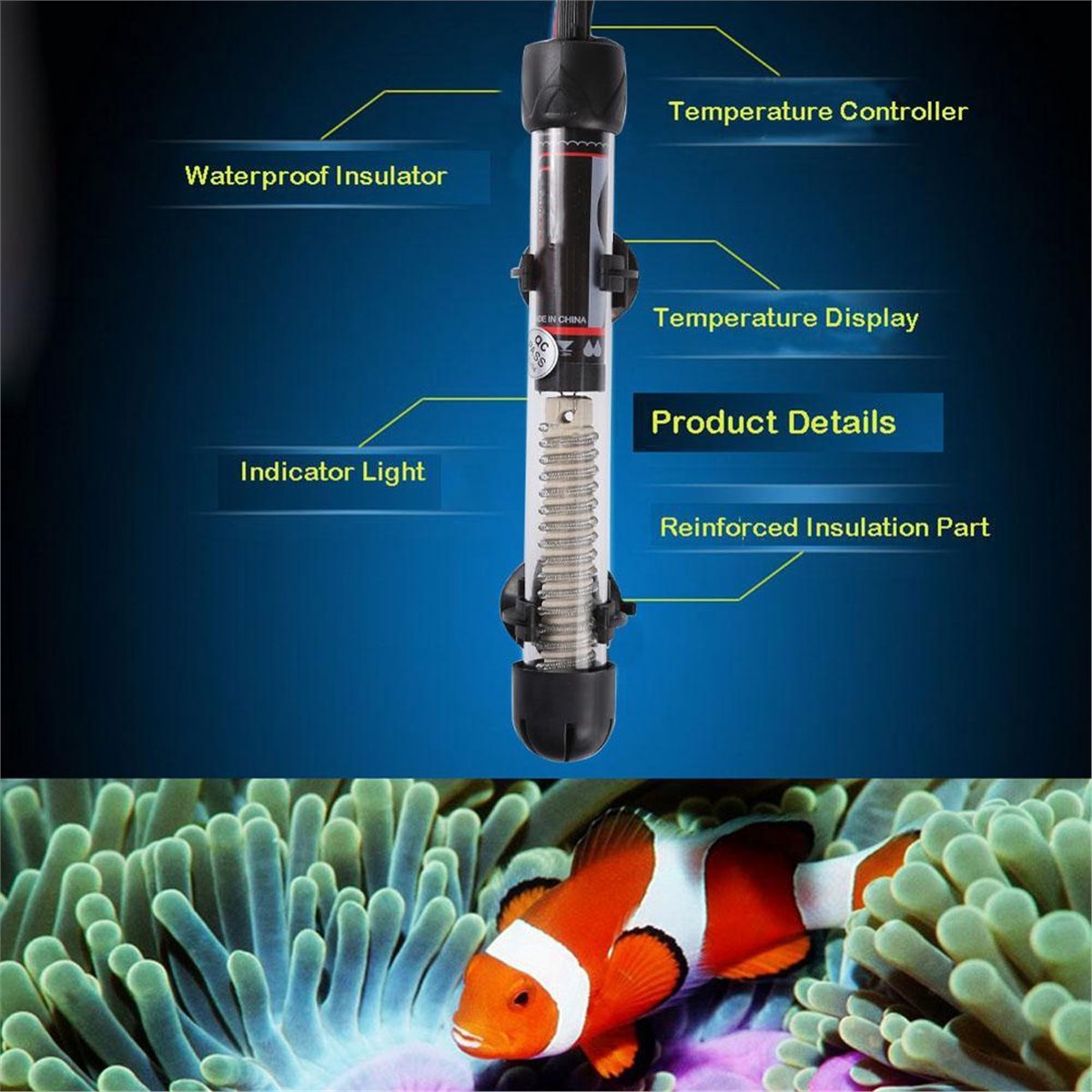 (A02R) 水中水槽ヒーター 25-300W 温度調節可能 - Aquarium のレビューと価格