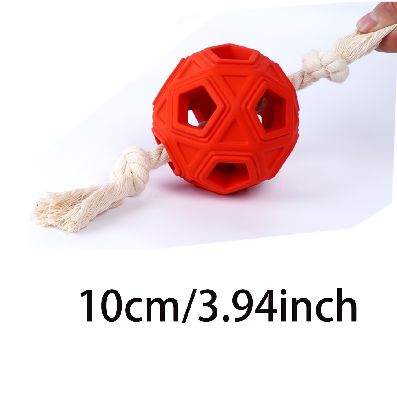 丈夫なゴム製犬用噛むボール、ロープ付き、攻撃的な噛み癖のある - Dog Rope Toy Aggressive Chewers のレビューと価格