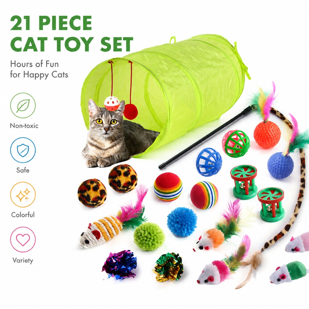 退屈解消猫用インタラクティブおもちゃパック 羽根付きワンド  - Catnip Interactive Plush Mouse のレビューと価格