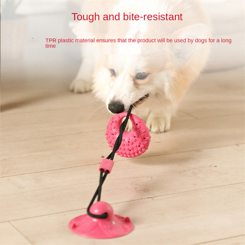 犬のおもちゃシリコン吸盤タグボートインタラクティブ犬ボールお - Suction Cup Dog Tug Toy のレビューと価格