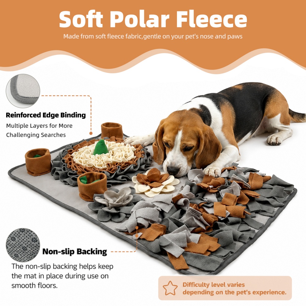 多層構造のフード隠しデザインペット用スナッフルマット、柔らか - Snuffle Mat For Dogs のレビューと価格