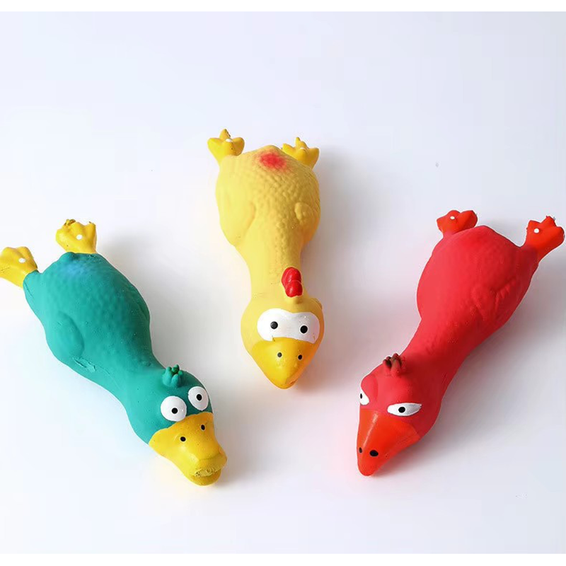かわいい犬のきしむおもちゃ ラテックス 鶏の形 耐久性のある - Interactive Squeaky Plush Dog Toy のレビューと価格
