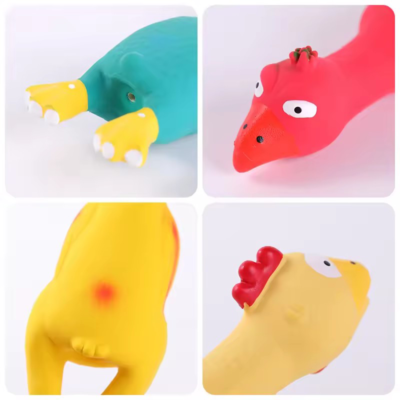 かわいい犬のきしむおもちゃ ラテックス 鶏の形 耐久性のある - Interactive Squeaky Plush Dog Toy のレビューと価格