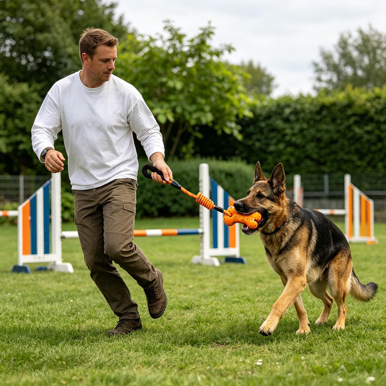 ロープおもちゃ ハンドル付き 噛むおもちゃ 丈夫な犬用ロープ - Dog Rope Toy Aggressive Chewers のレビューと価格