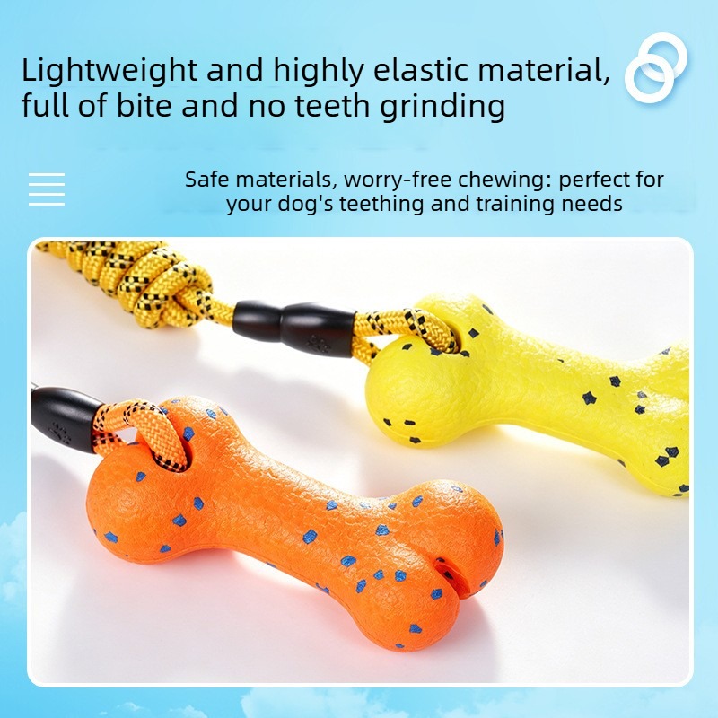 頑丈な犬用ロープおもちゃ、ETPU骨付き、破損防止、歯磨き、 - Dog Rope Toy Aggressive Chewers のレビューと価格