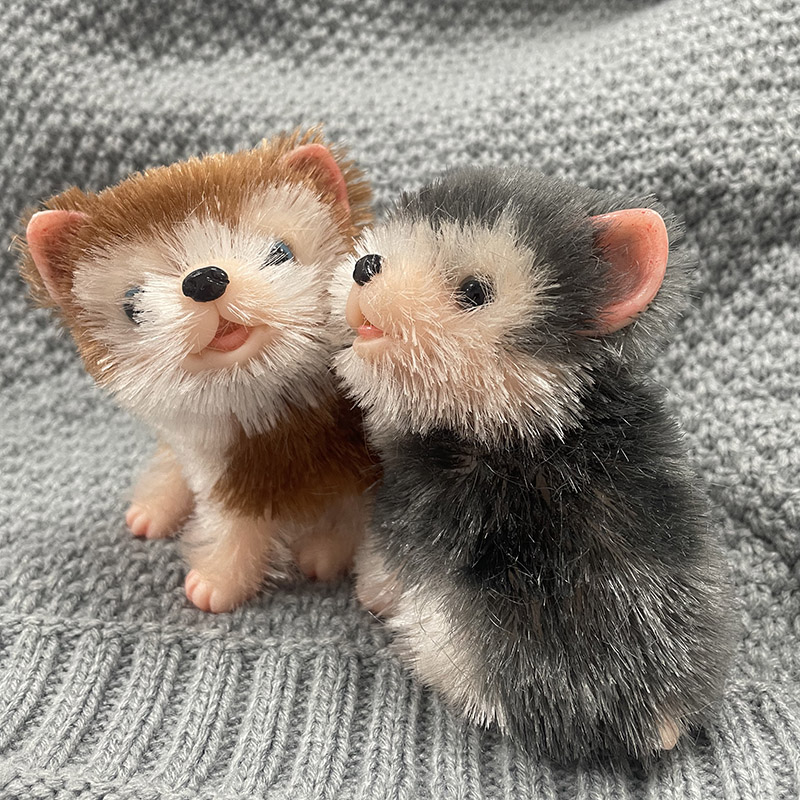 5インチの全身シリコン製のかわいいミニ動物犬人形、リアルな新 - Interactive Squeaky Plush Dog Toy のレビューと価格