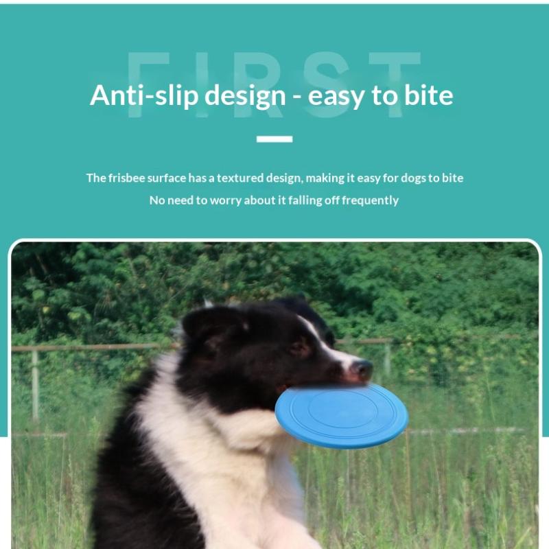 犬と猫のためのインタラクティブなシリコン製フライングソーサー - Flying Disc Dog Training Toy のレビューと価格