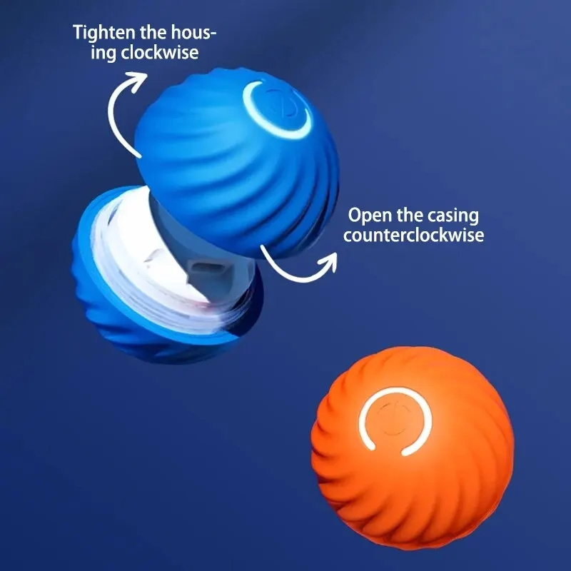 USB充電式自動跳ねるペットボール、犬猫子犬用インタラクティ - Automatic Moving Dog Ball のレビューと価格
