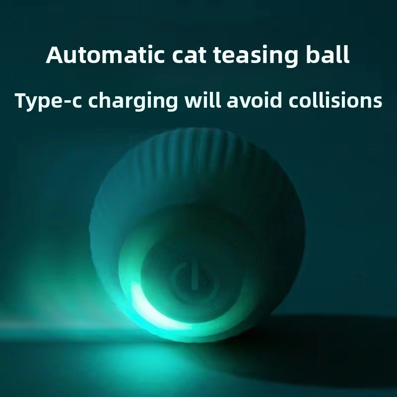 犬と猫のための自動移動ボール スマートUSBジャンプ回転イン - Automatic Moving Dog Ball のレビューと価格