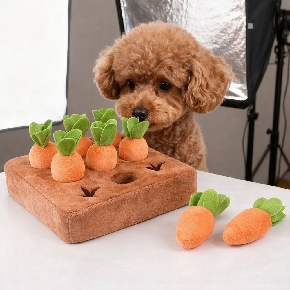 ストレス解消用キャロット型嗅覚マット、取り外し可能なキャロッ - Dog Puzzle Feeder Toy のレビューと価格