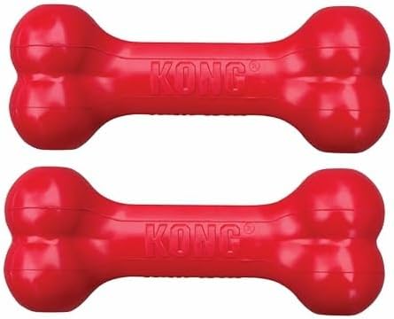 クラシックで丈夫な天然ゴム製犬用ボーン、精神的な交流を促進  - Rubber Treat Dispensing Dog Toy のレビューと価格