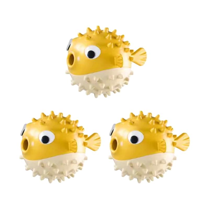 Y1UD 室内犬強化おもちゃセット 魚の形の咀嚼遊びおやつデ - Rubber Treat Dispensing Dog Toy のレビューと価格