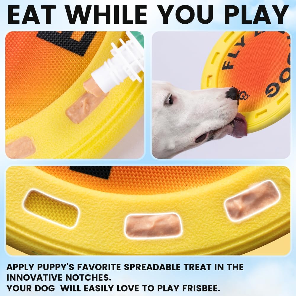 耐久性のある犬用フライングディスク ドッグフライヤーおもちゃ - Flying Disc Dog Training Toy のレビューと価格