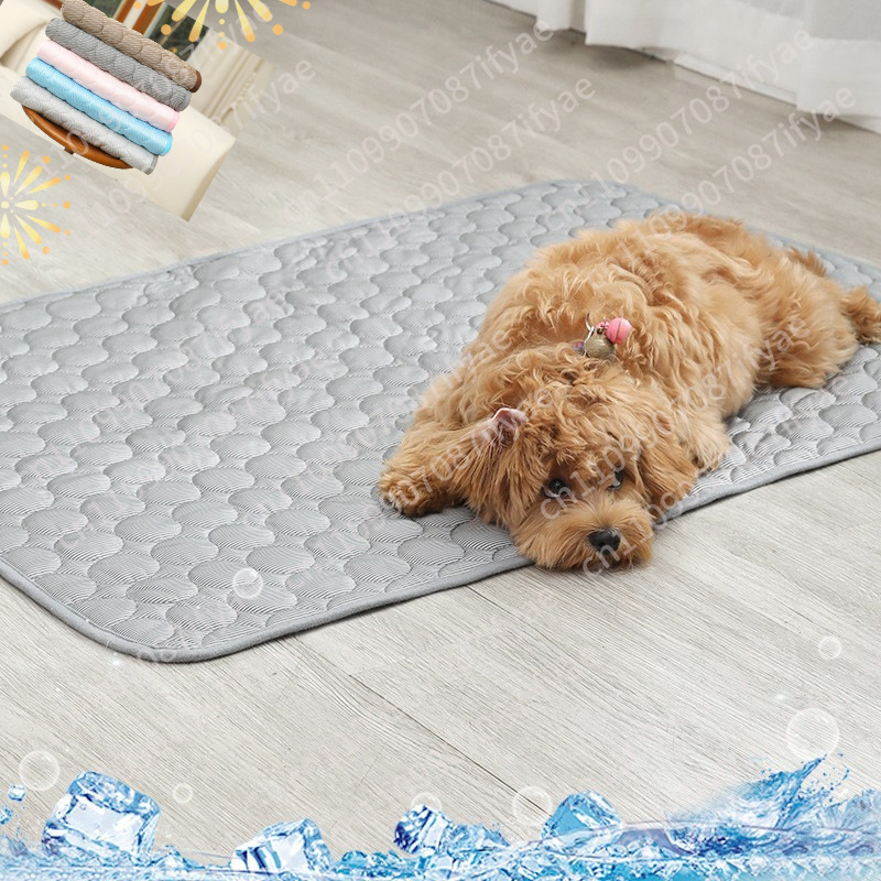 夏用クールペットベッド 大型犬猫用ブランケット アイスパッド - Pet Beds のレビューと価格
