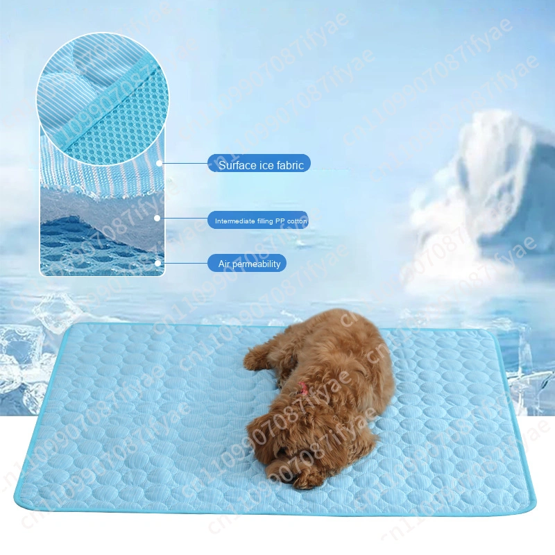 夏用クールペットベッド 大型犬猫用ブランケット アイスパッド - Pet Beds のレビューと価格