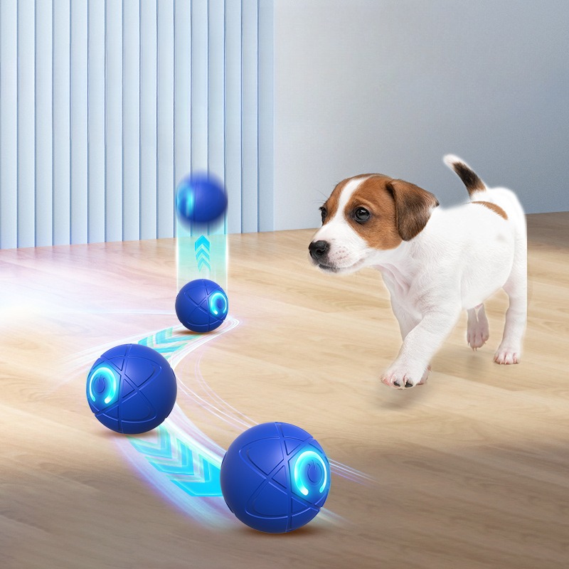 スマート犬のおもちゃボール USB 自動移動バウンスボール犬 - Suction Cup Dog Tug Toy のレビューと価格