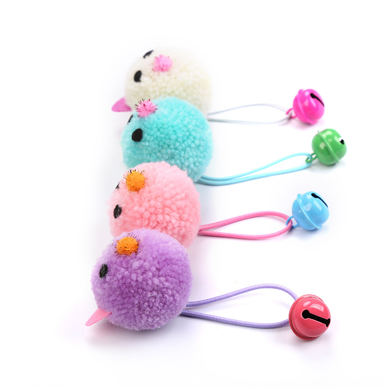 新しいマウス型の猫のおもちゃ（ベル付き） - 子猫と成猫のた - Catnip Interactive Plush Mouse のレビューと価格