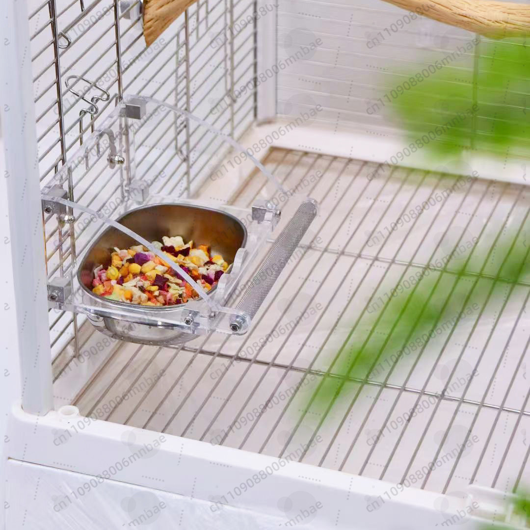 オウム用フードボックス ステンレス製 アクリル製 飛沫防止  - Pet Feeders のレビューと価格