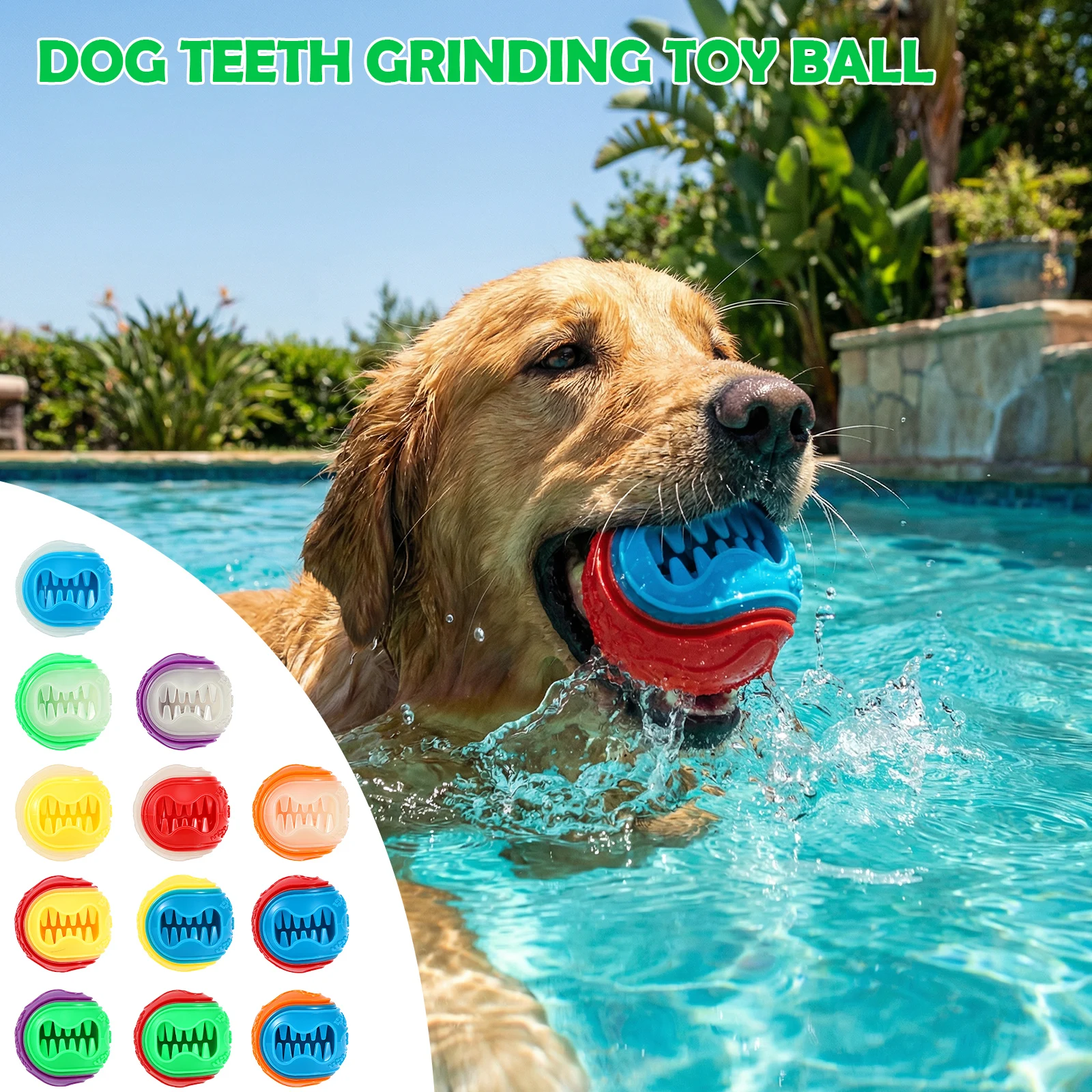 6個入りインタラクティブドッグフードボール、ゴム製プレイチュ - Rubber Treat Dispensing Dog Toy のレビューと価格