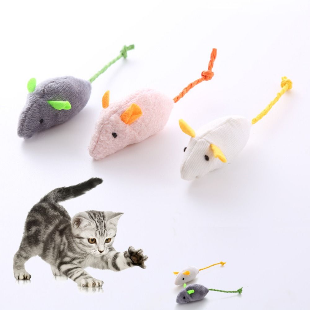 ポータブル面白いインタラクティブ子猫ぬいぐるみフェイクマウス - Catnip Interactive Plush Mouse のレビューと価格