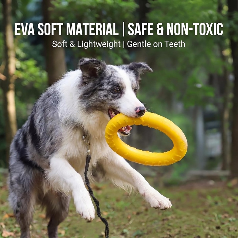 犬用おもちゃ ペットフライングディスク EVA製ドッグトレー - Flying Disc Dog Training Toy のレビューと価格