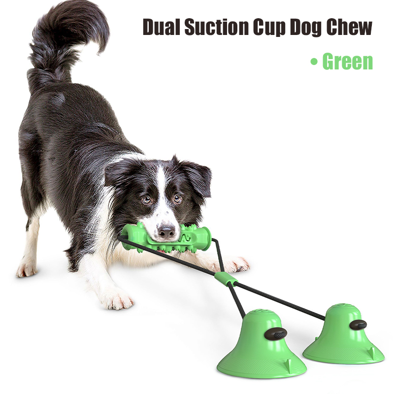 二重吸盤付き犬用噛むおもちゃ、破壊不可能なインタラクティブデ - Dog Rope Toy Aggressive Chewers のレビューと価格